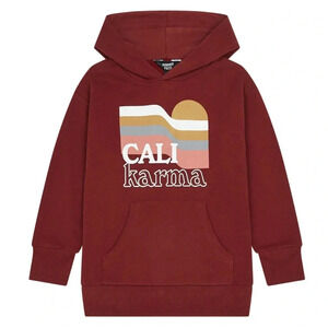 NWOT Hundred Pieces Organic Cotton Cali Karma Sweatshirt | Dark red